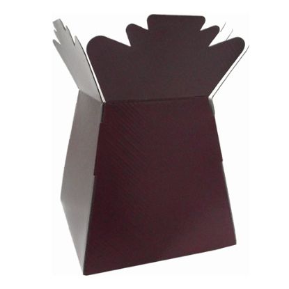Picture of BOUQUET BOX GLOSSY BURGUNDY X 30pcs`